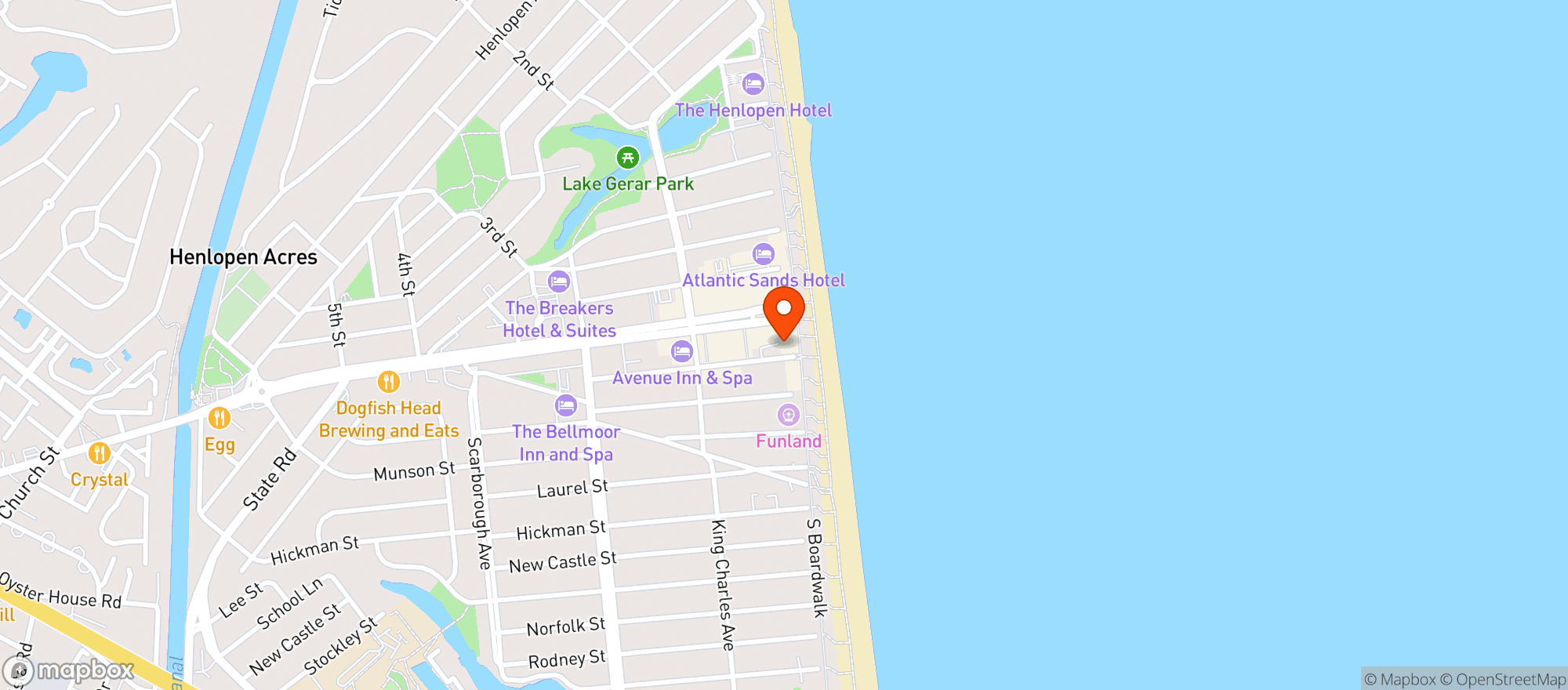 Map showing Zoggs