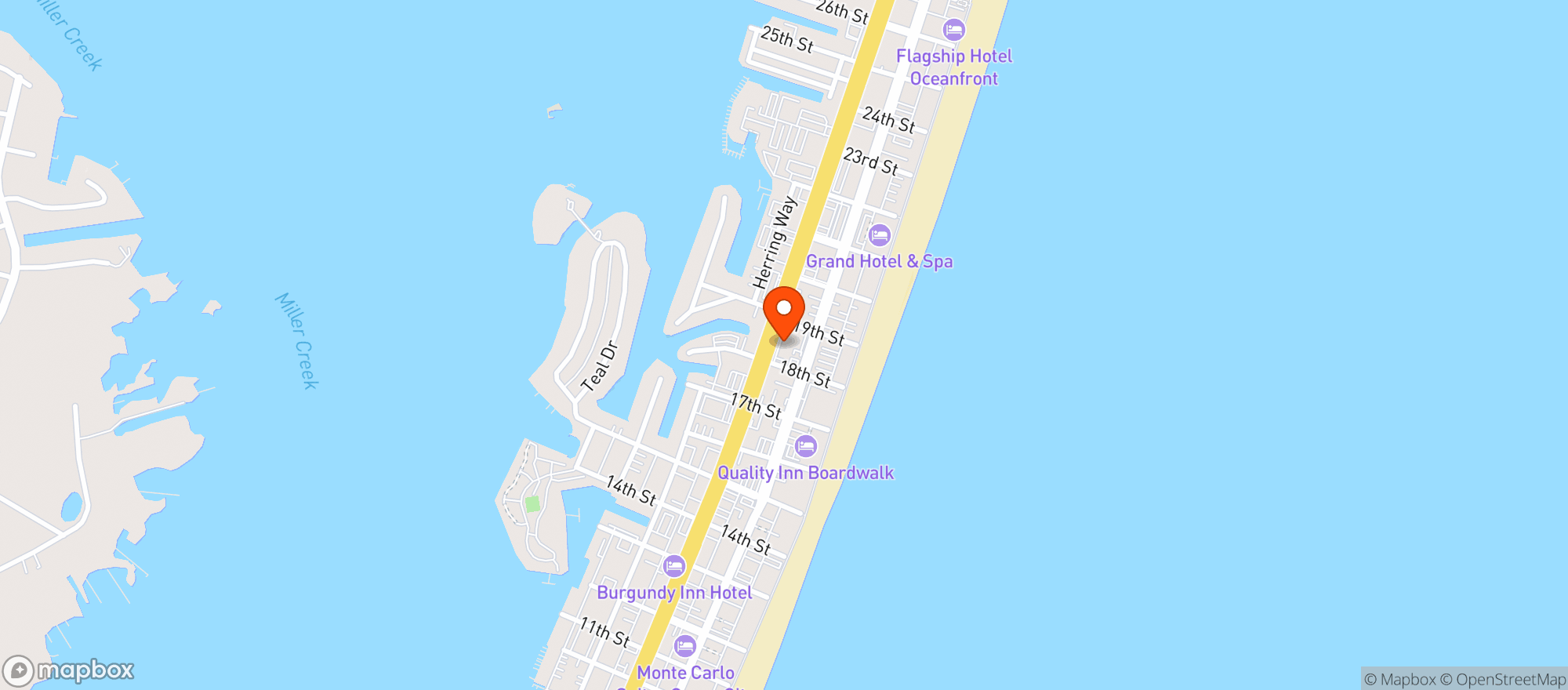Map showing Village Market Spirits
