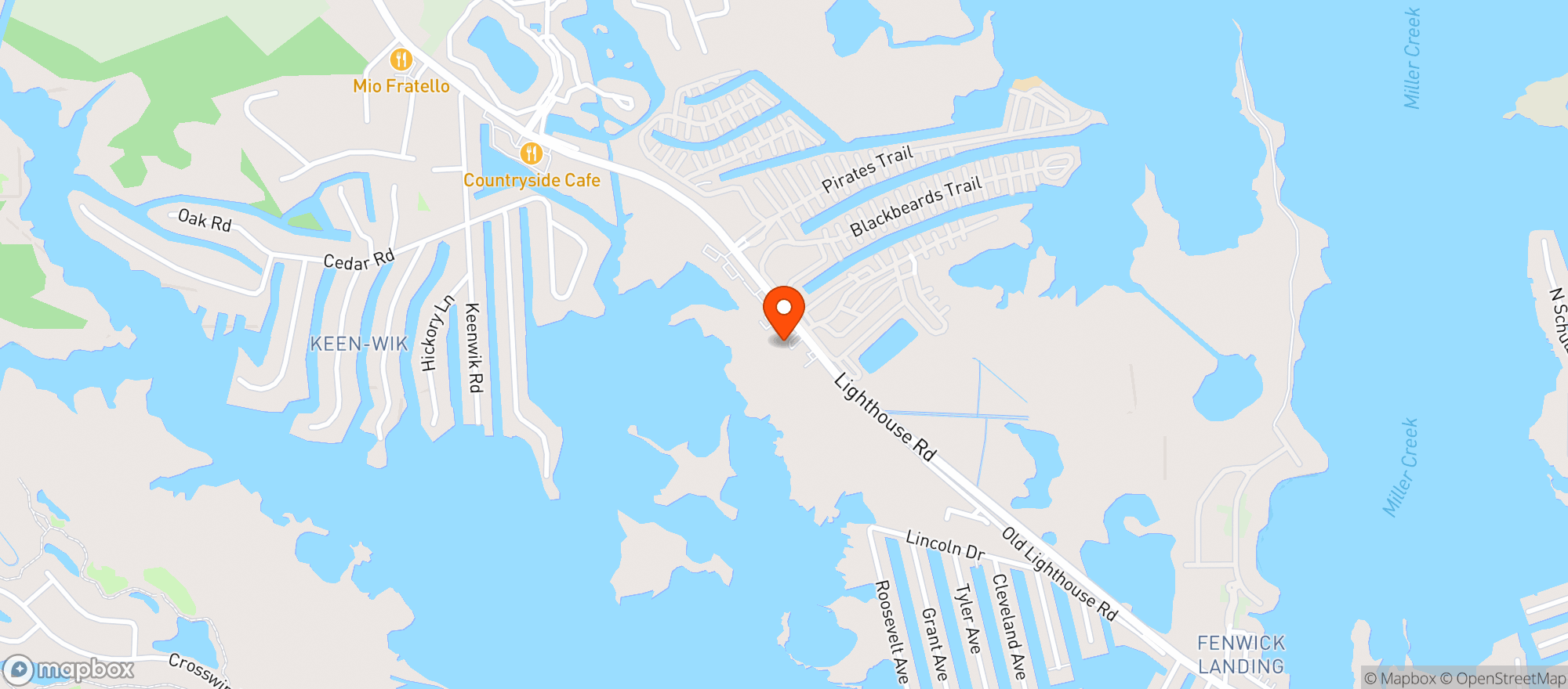 Map showing Crabcake