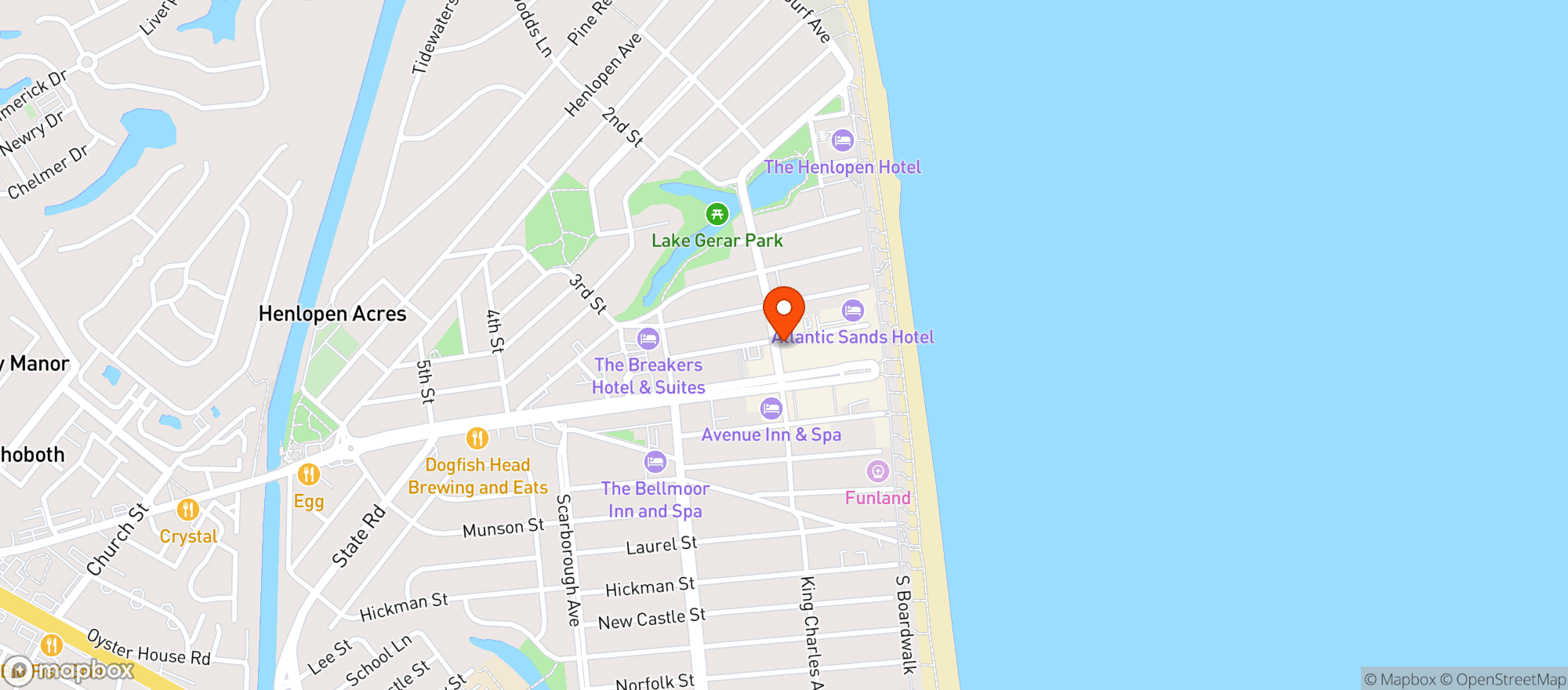 Map showing La Fable
