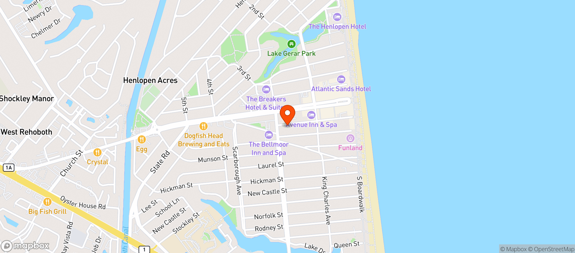 Map showing SALT AIR