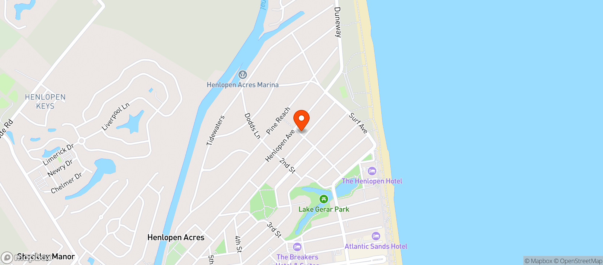 Map showing Bodhi Kitchen