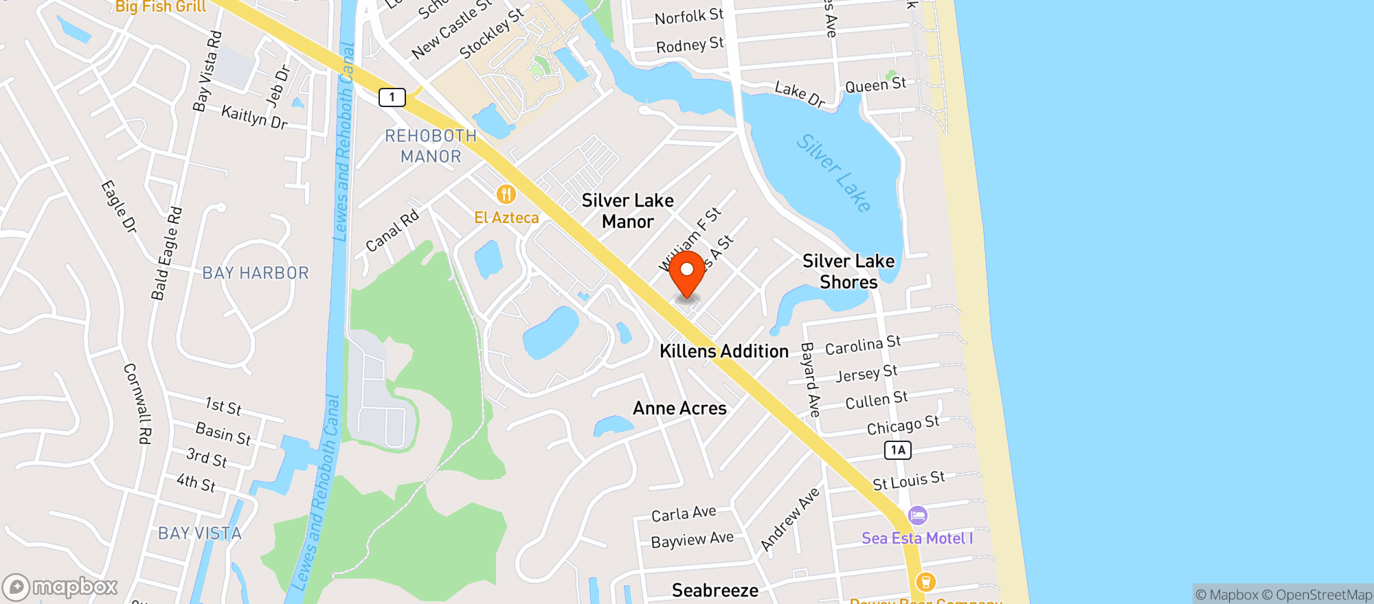Map showing 285 Liquors
