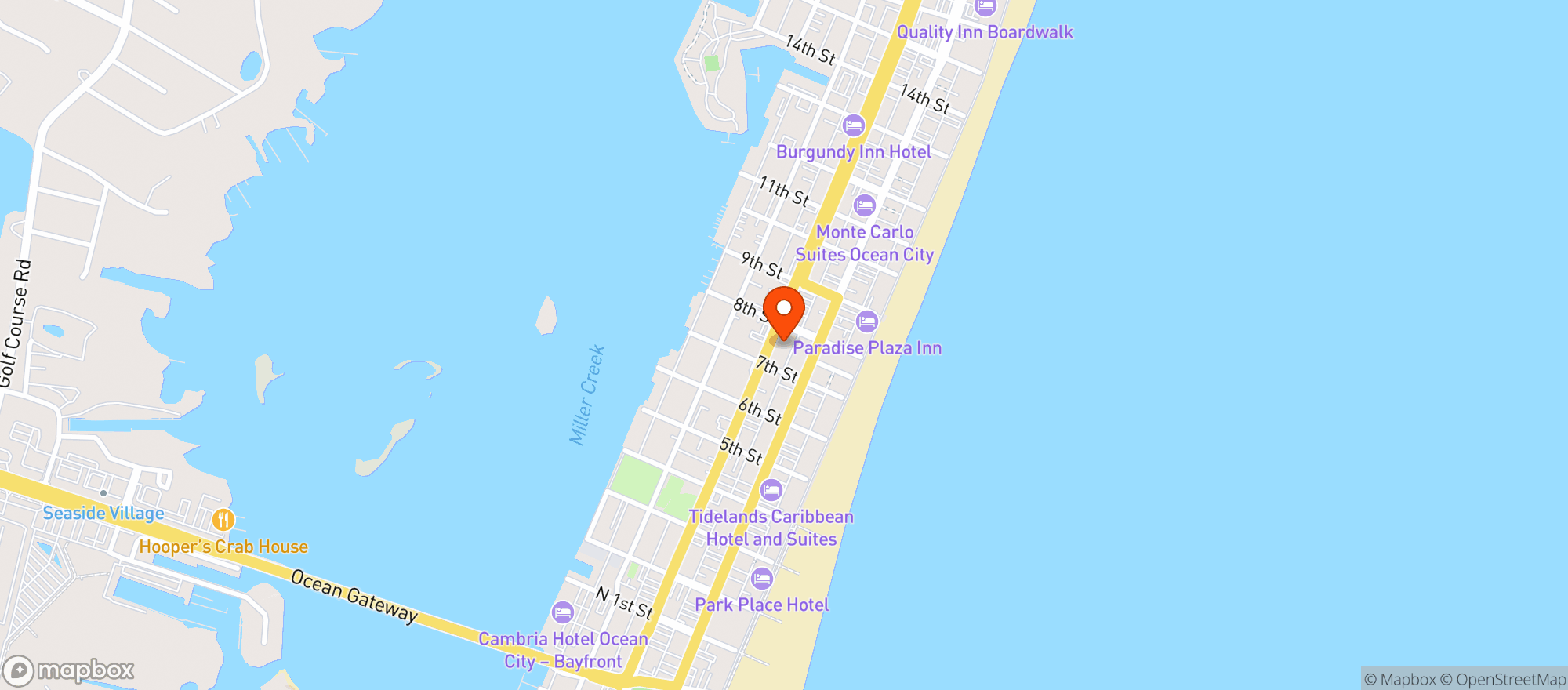 Map showing Pickles Pub