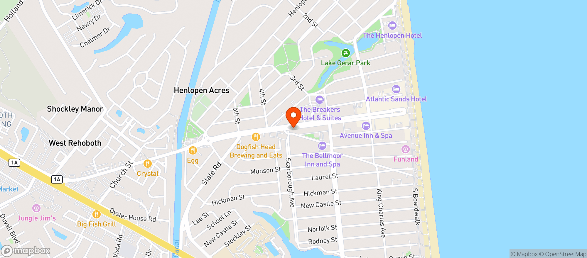 Map showing Giant