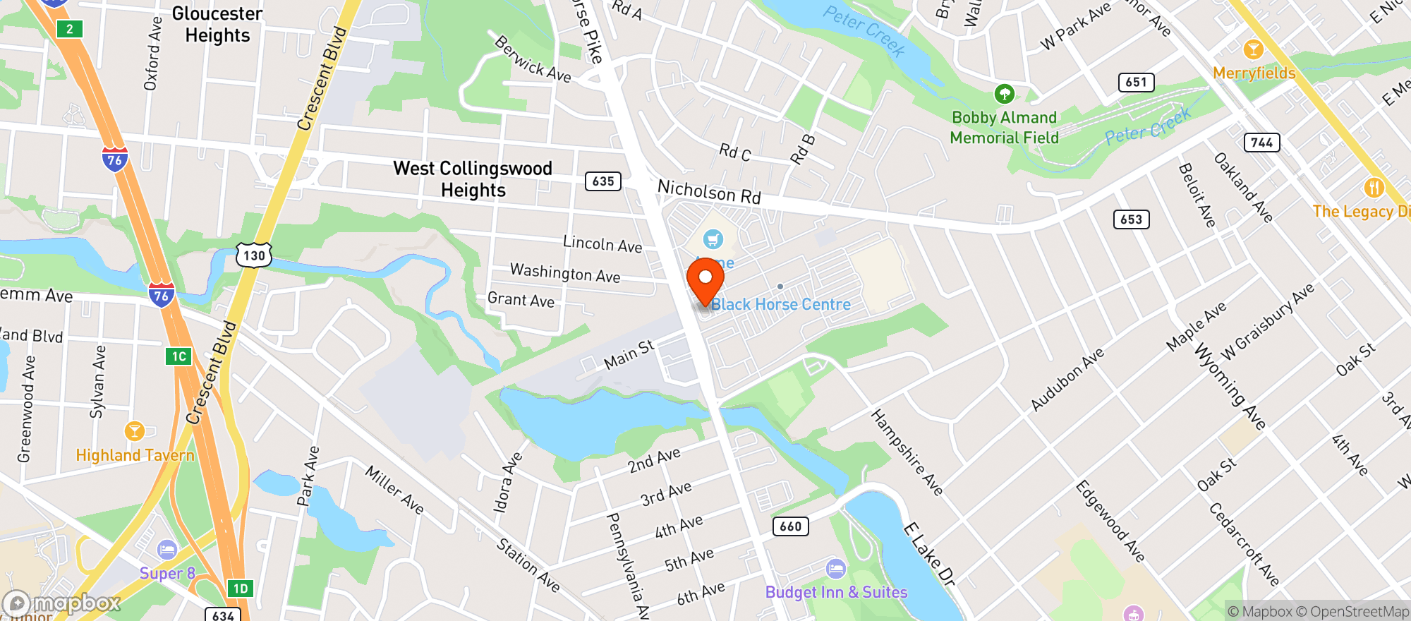 Map showing Wine Legend Audubon