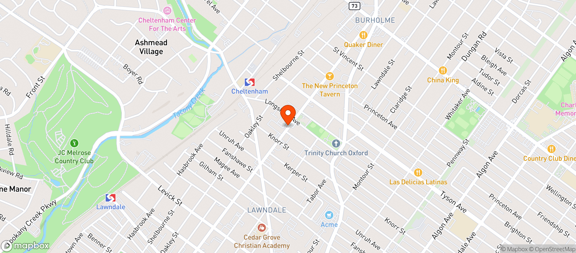Map showing Mckeown Beverage
