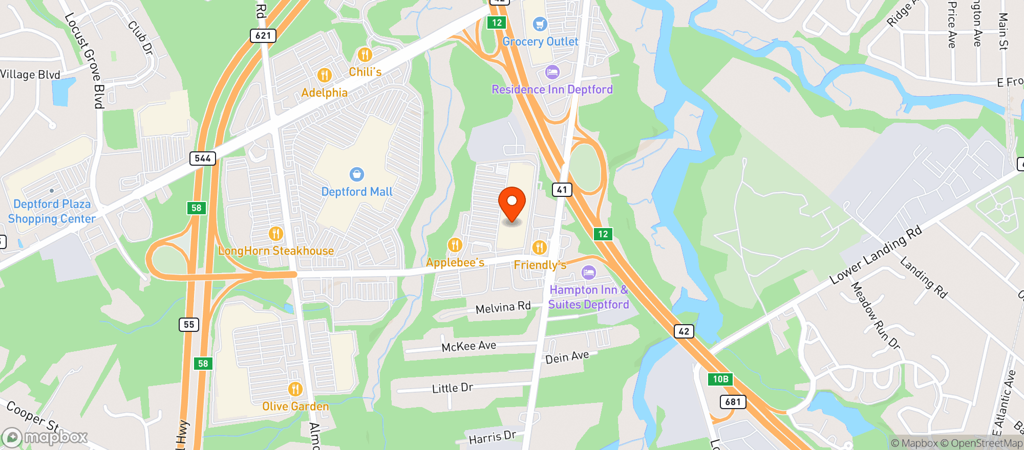 Map showing Target