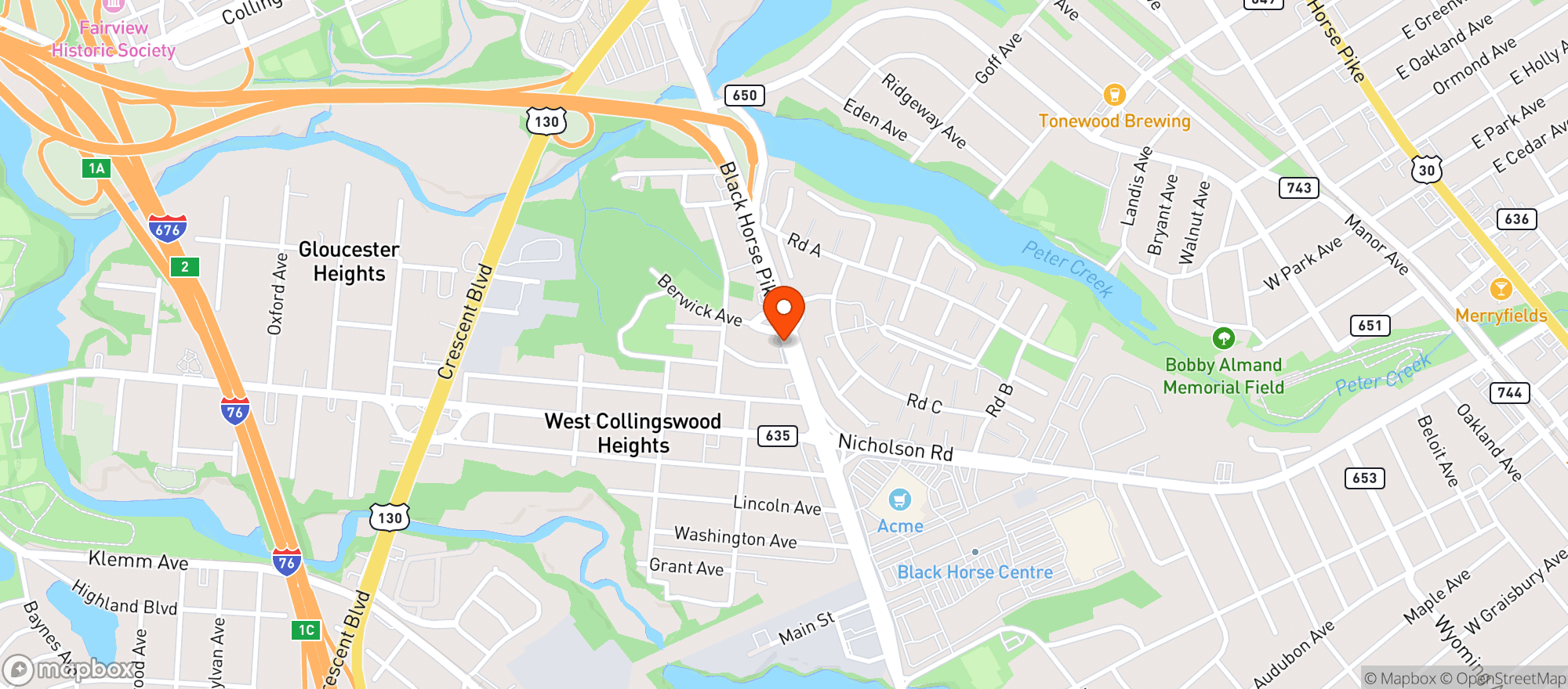 Map showing Canal S Mt Ephraim