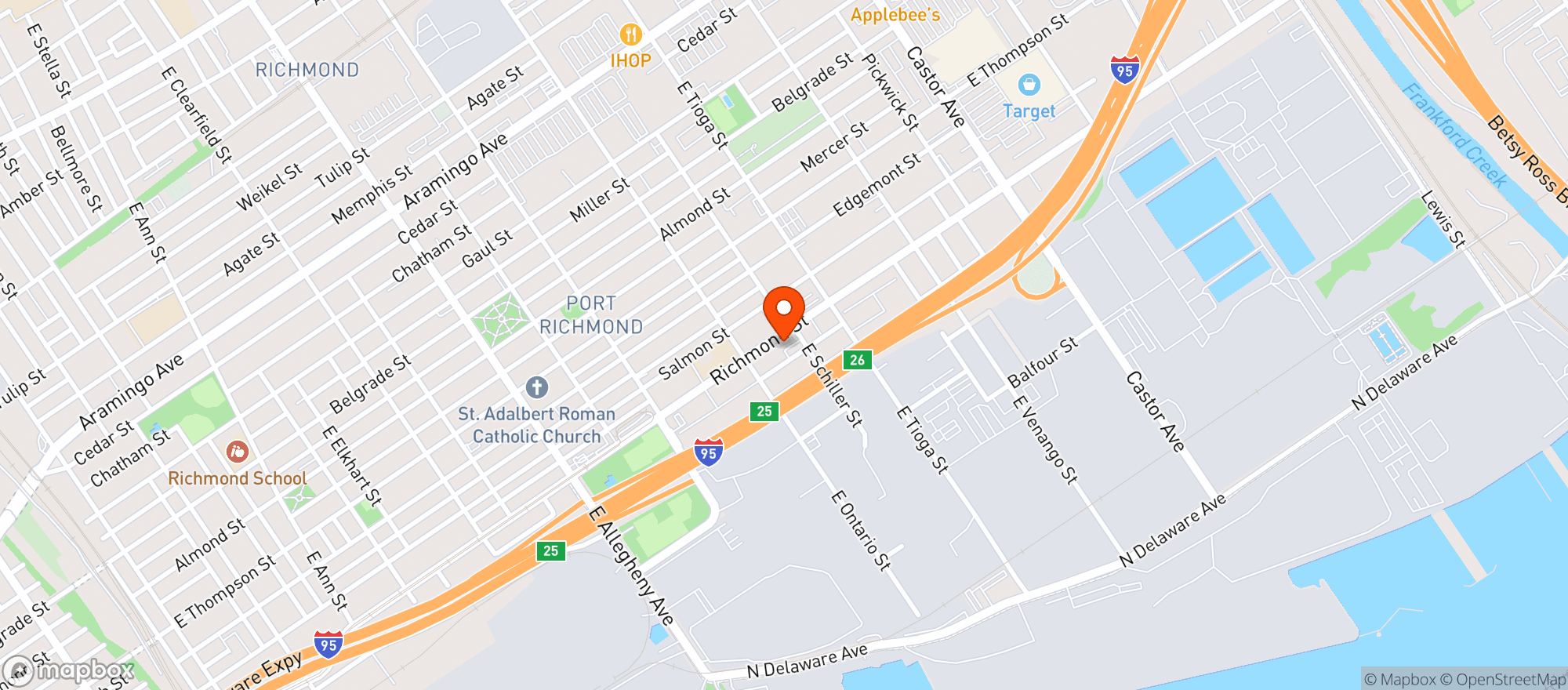 Map showing Abv Beverage