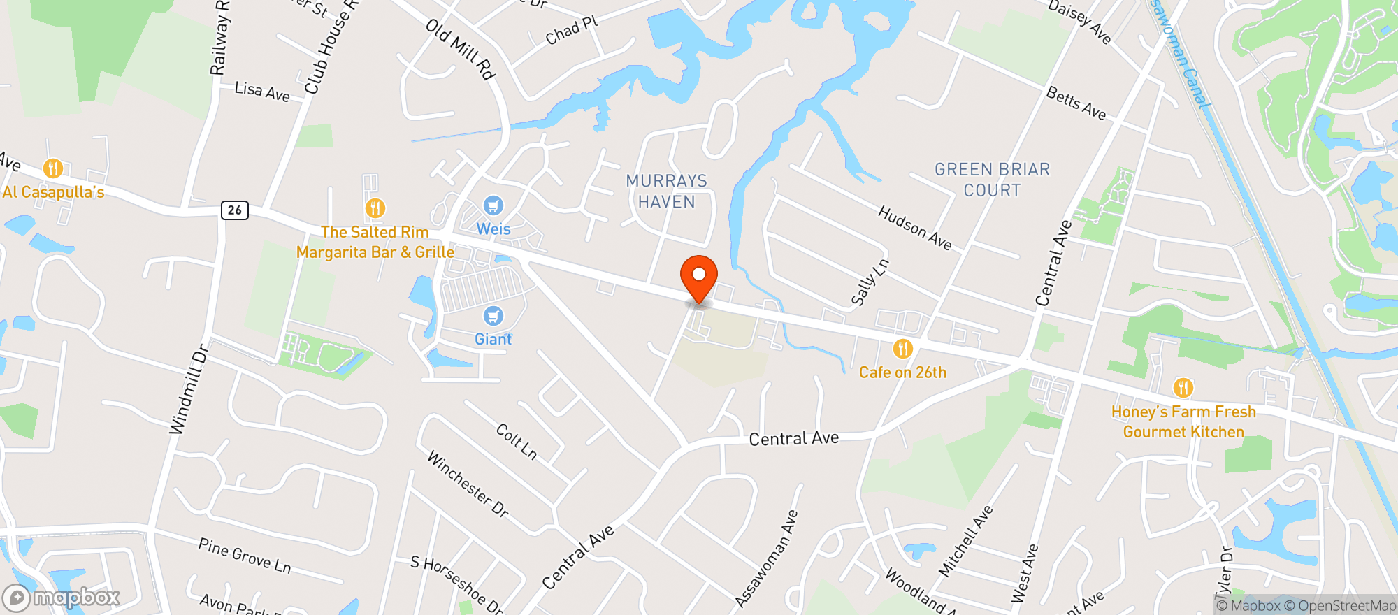 Map showing Banks Wine & Spirits