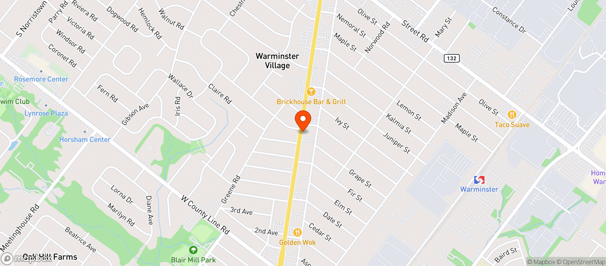 Map showing One Hope Mart