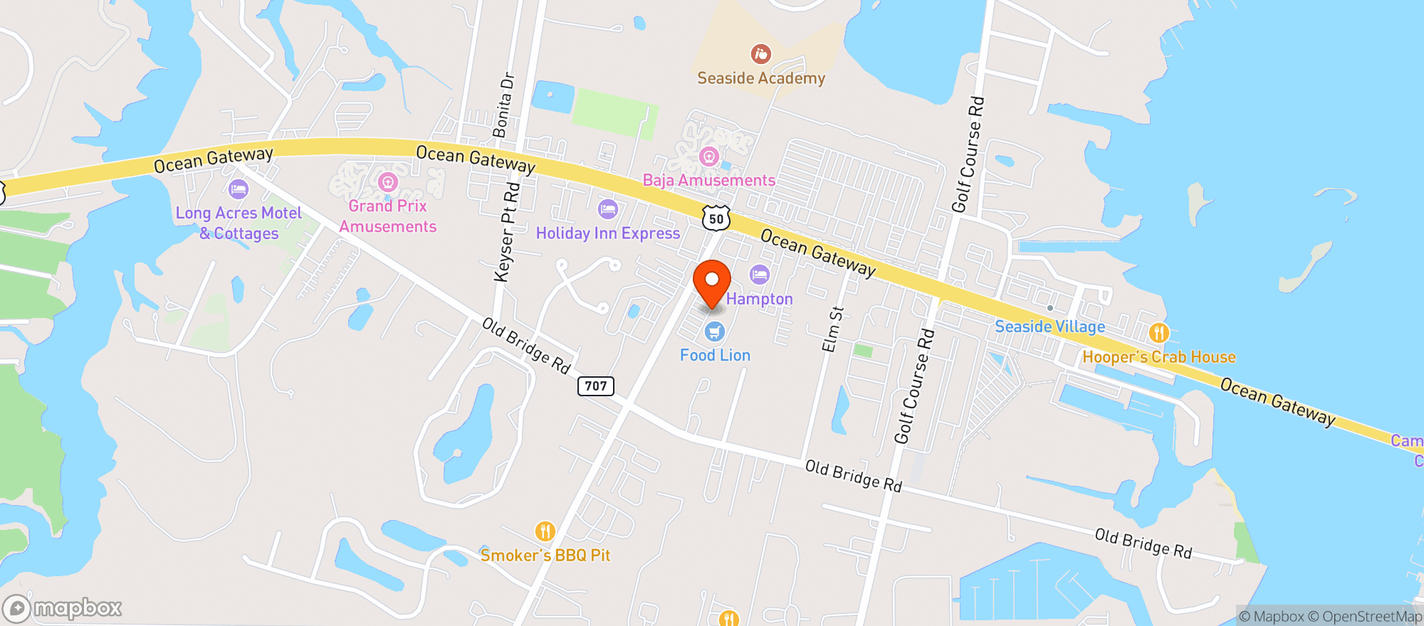 Map showing FOOD LION