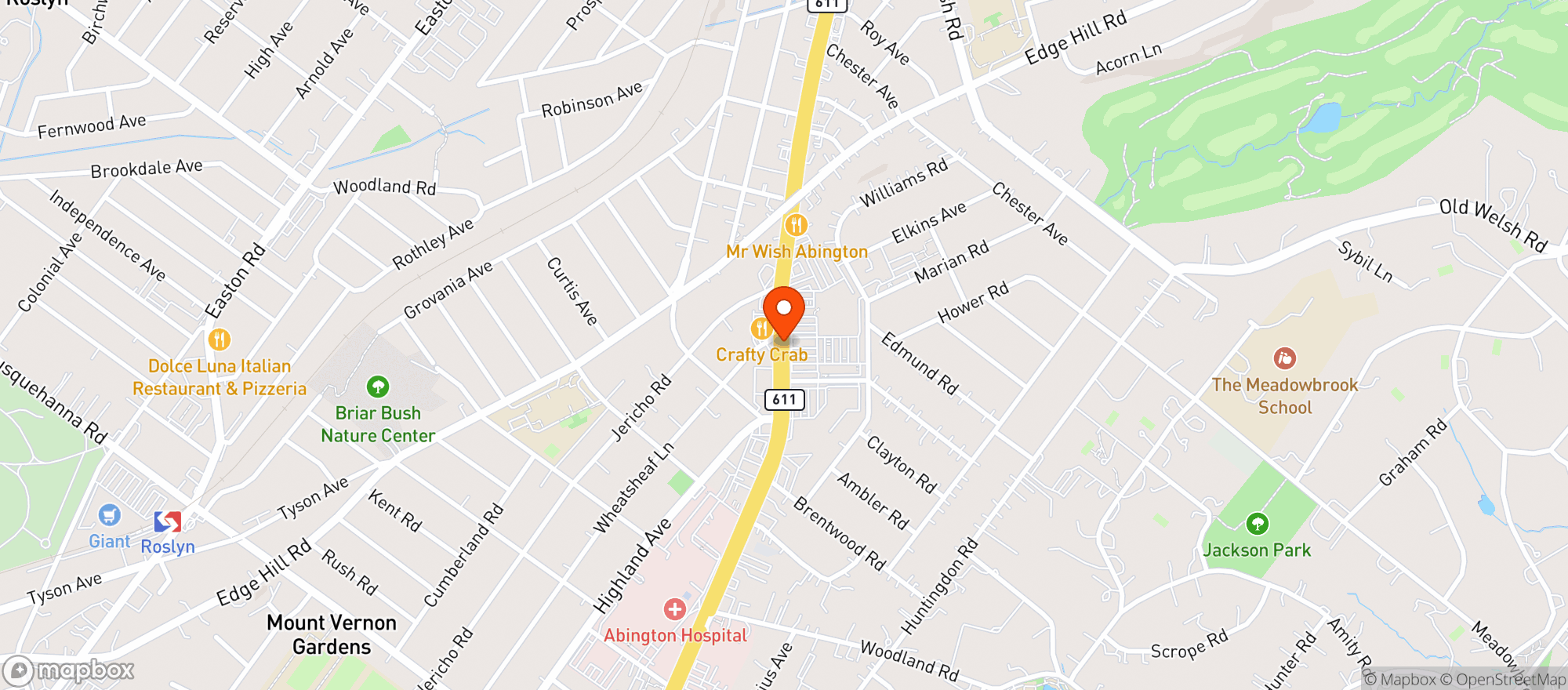 Map showing Target
