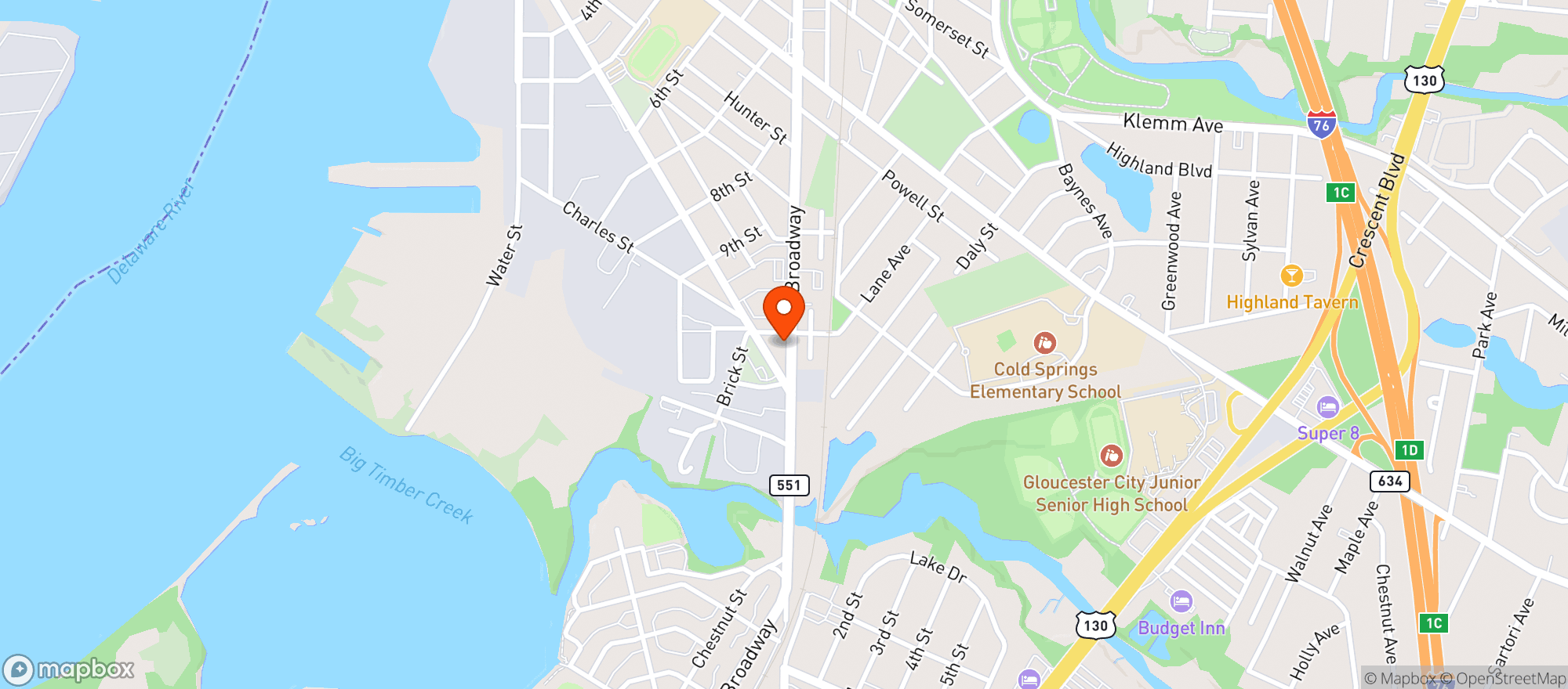 Map showing Nero S Pub