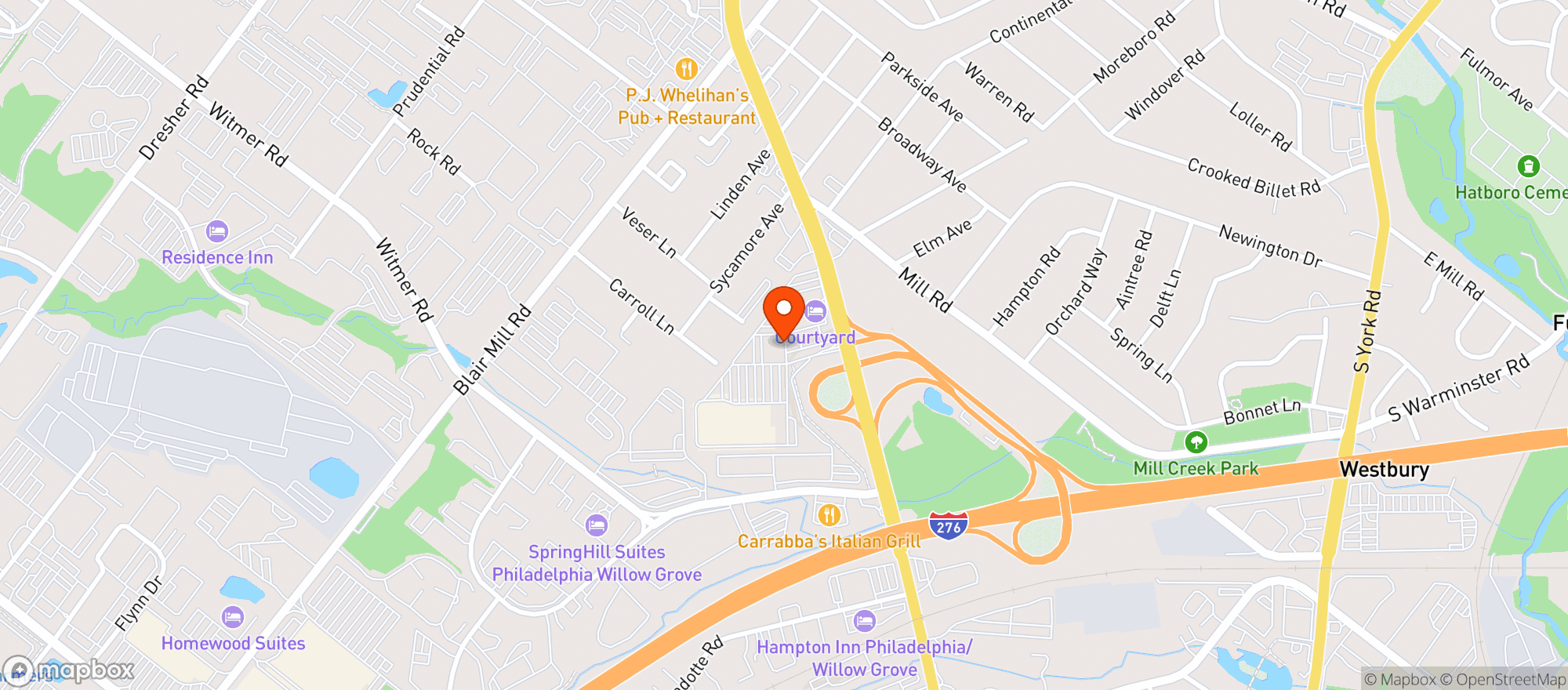 Map showing Millers Ale House #61