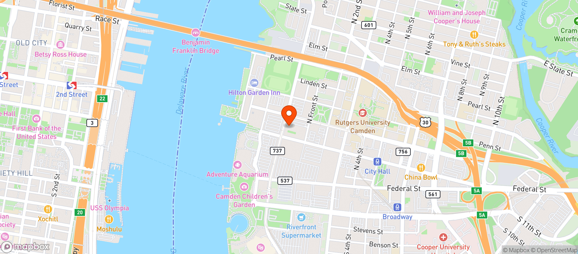 Map showing The Victors Pub