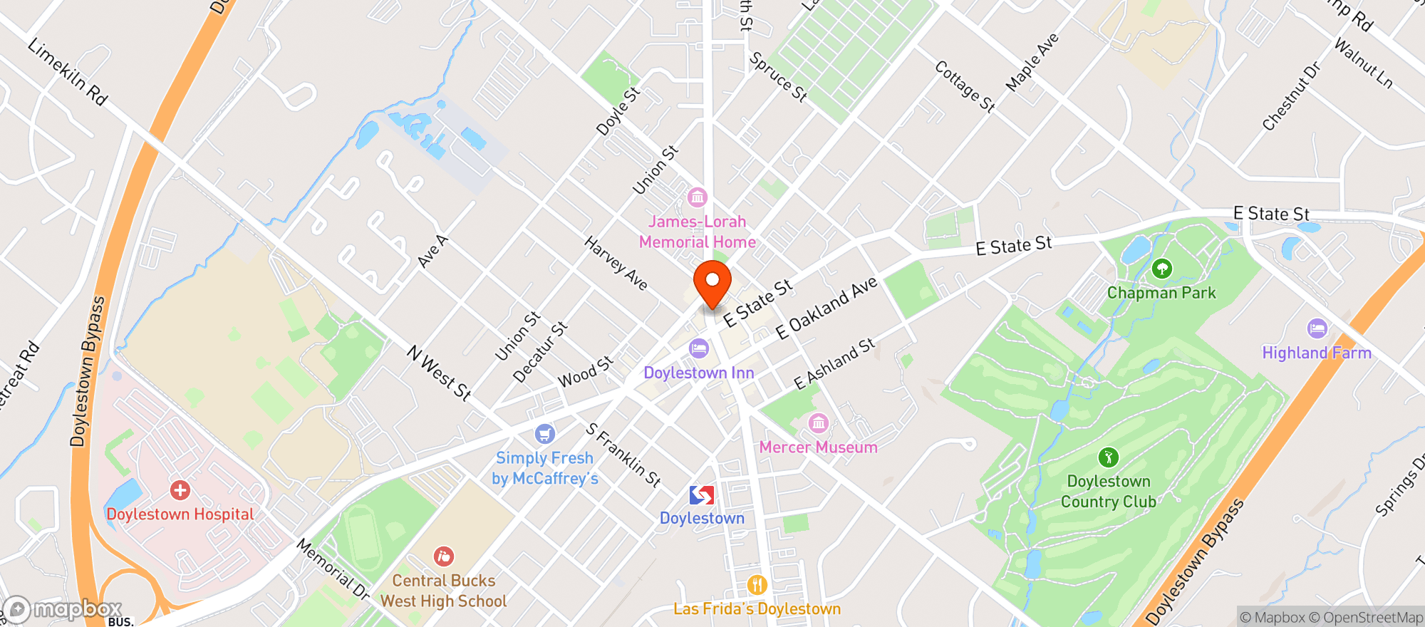 Map showing Chambers