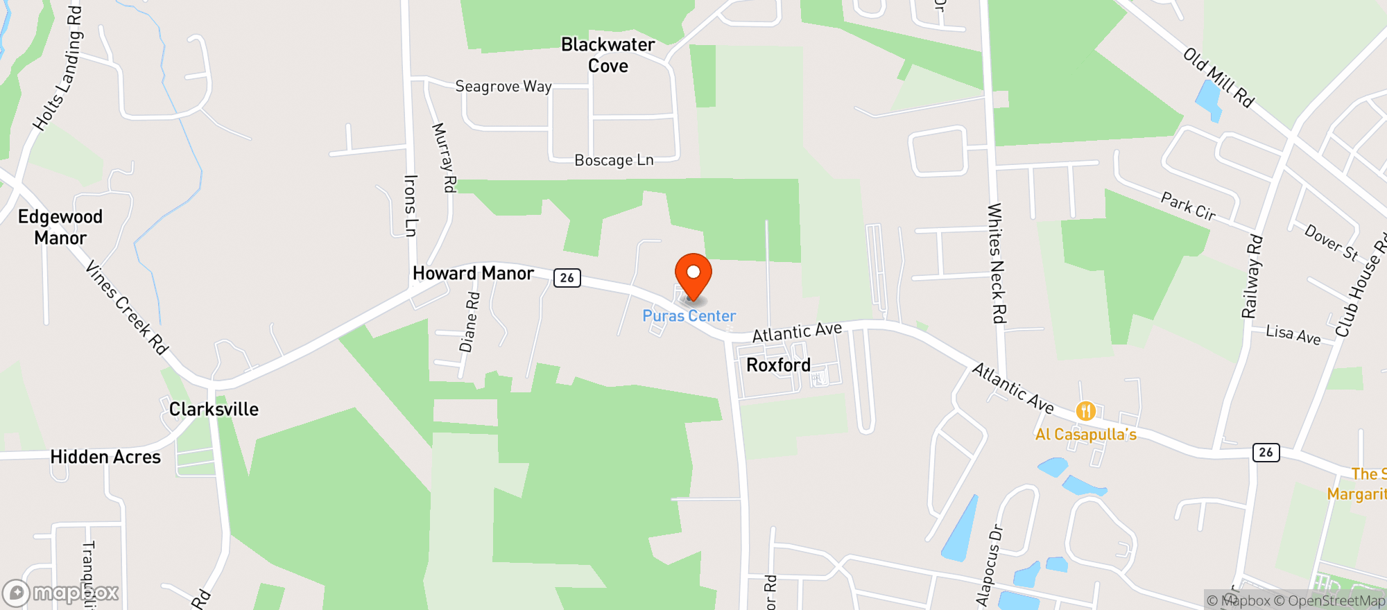 Map showing Holt S Dispensary