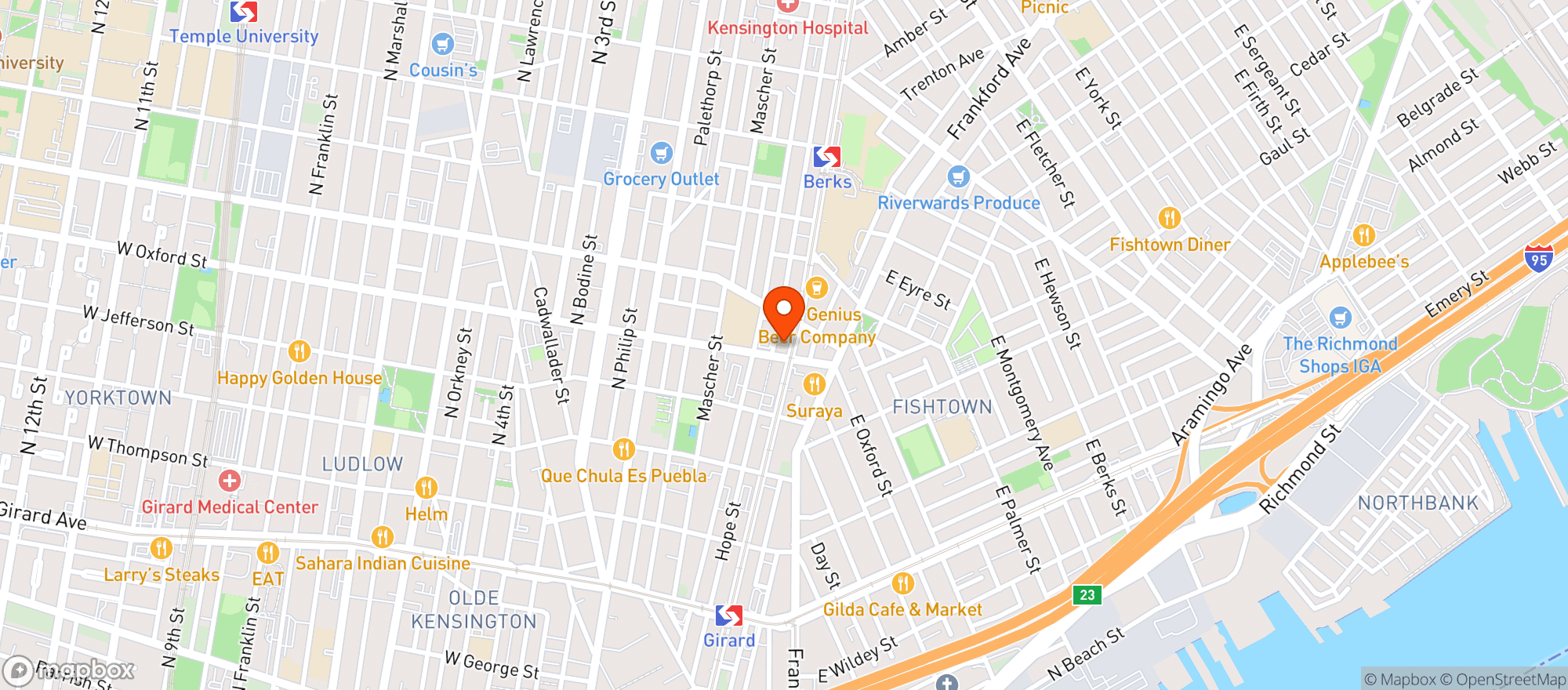 Map showing Ama