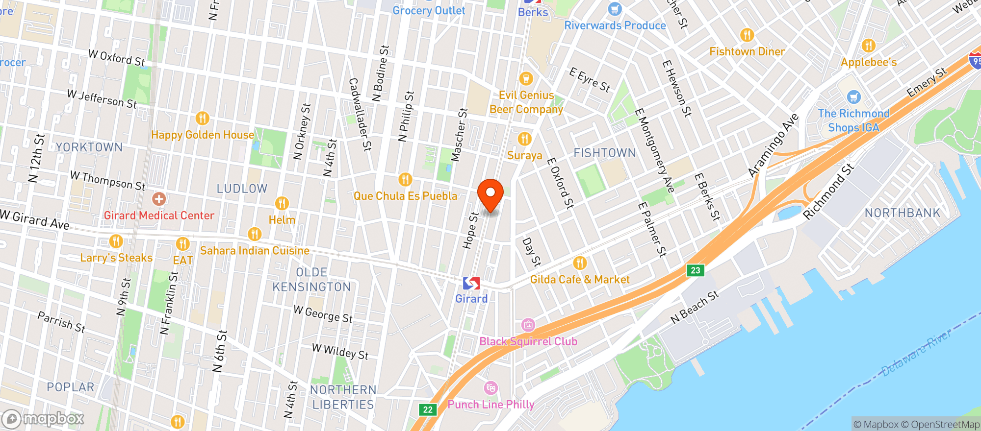 Map showing W.M. Mulherin's Son