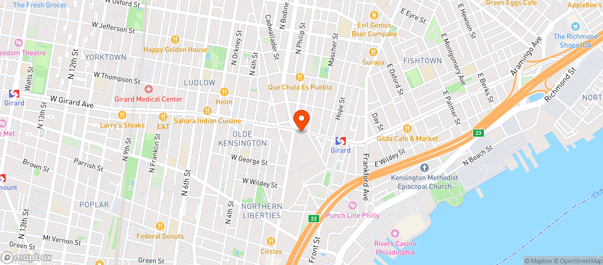 Map showing Acme Market