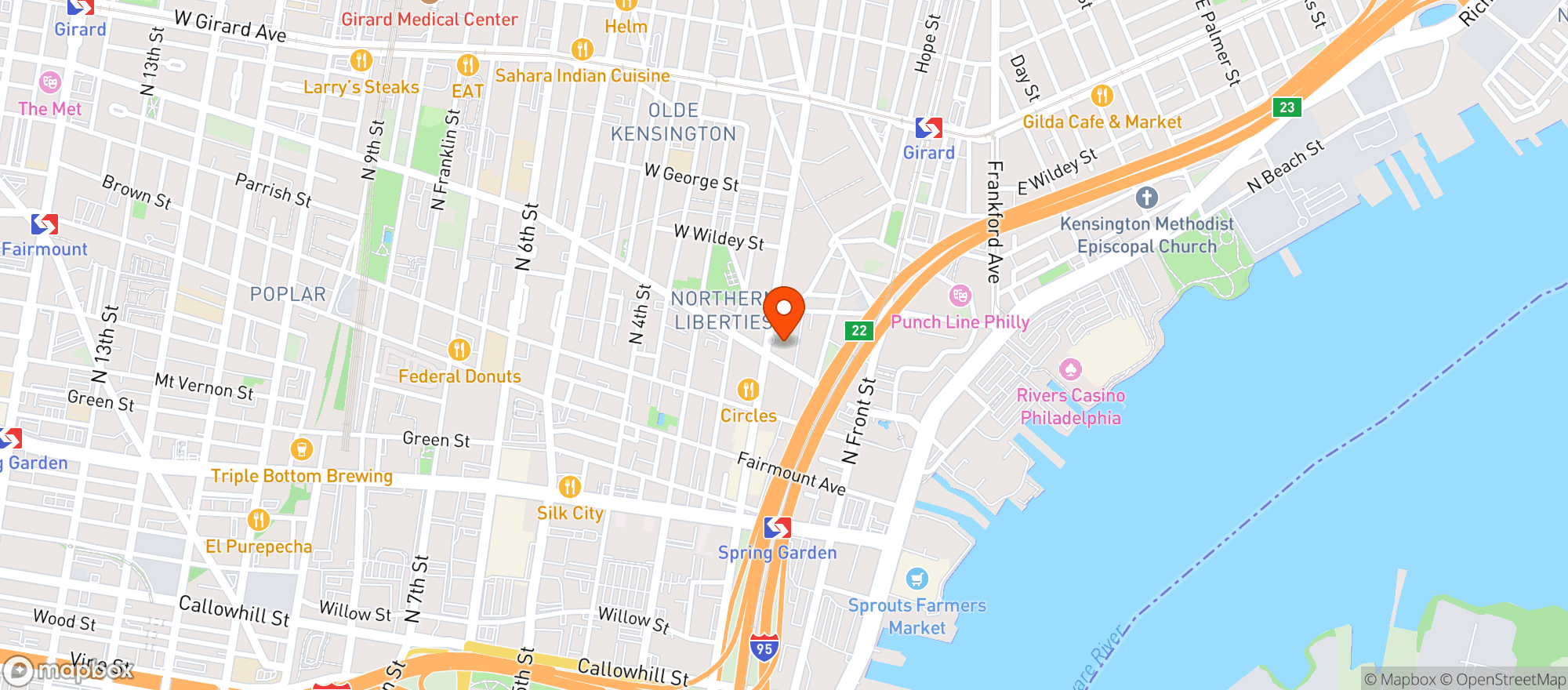 Map showing North Bowl