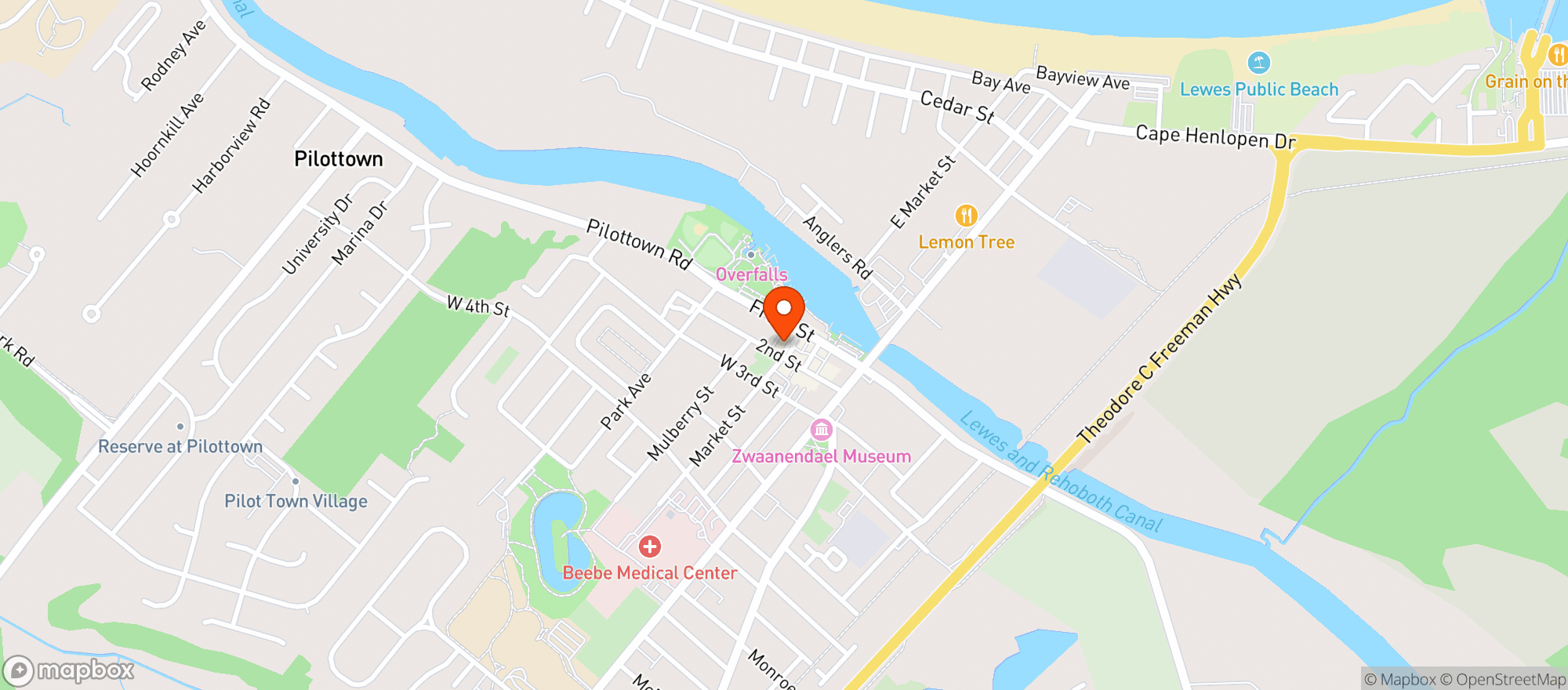 Map showing R&L liquors