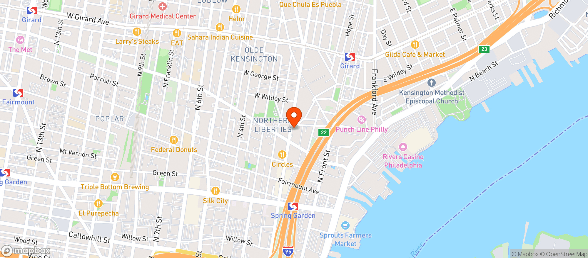 Map showing Cantina Dos Segundos
