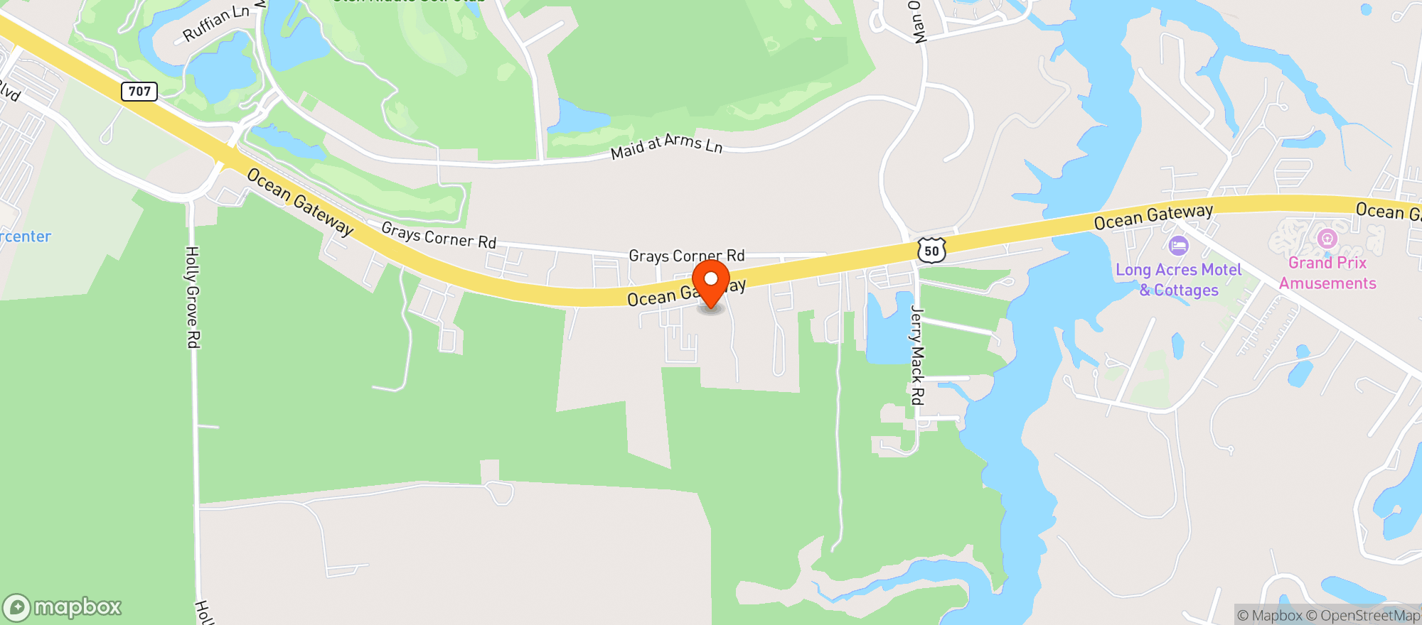 Map showing Oc Organics LLC