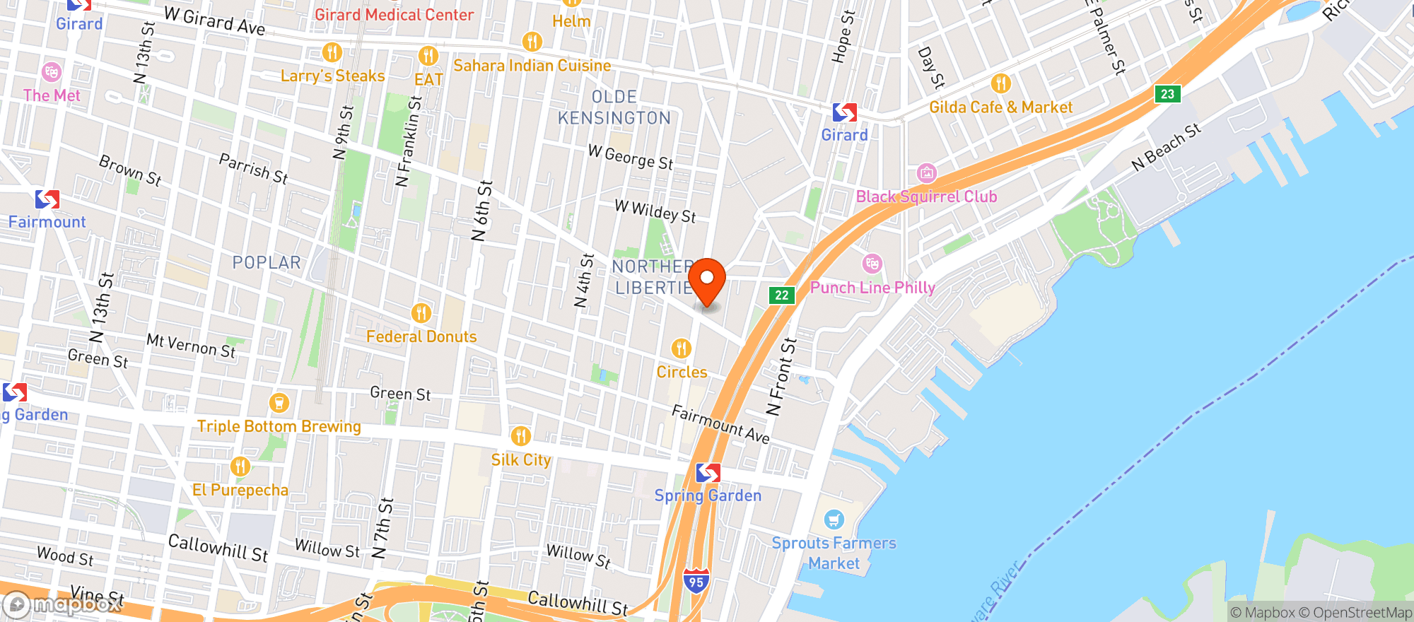Map showing Standard Tap
