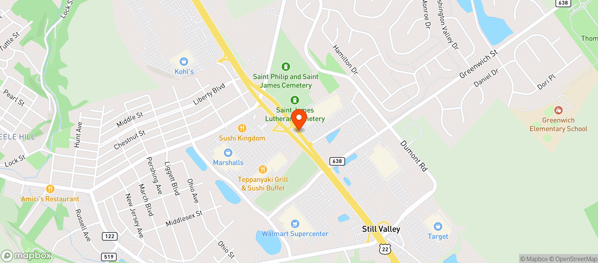 Map showing Shoprite