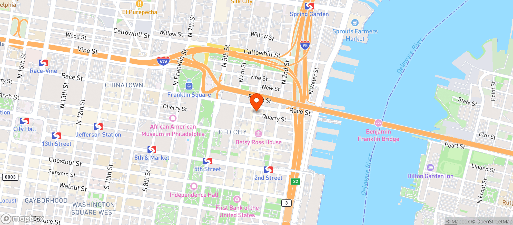 Map showing SASSAFRAS MARKET