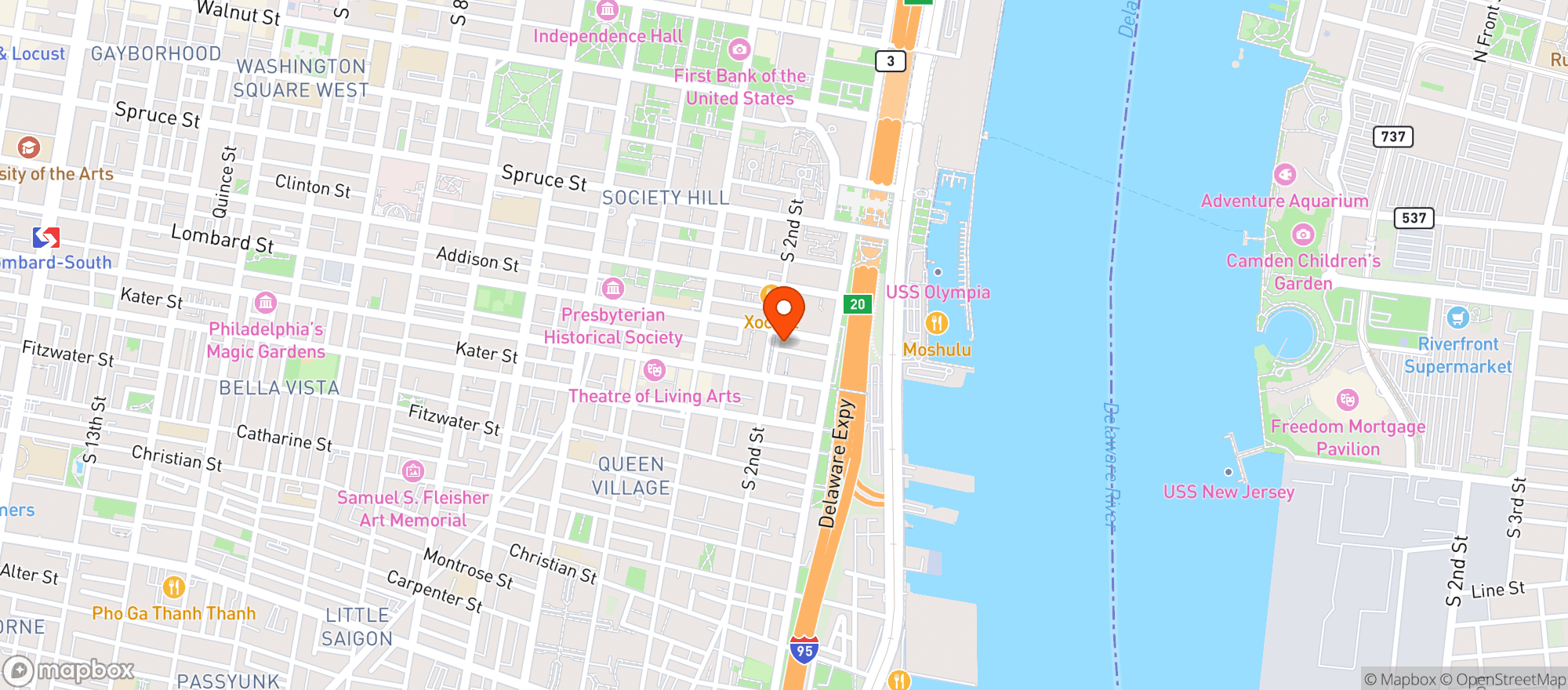 Map showing Twisted Tail Bar