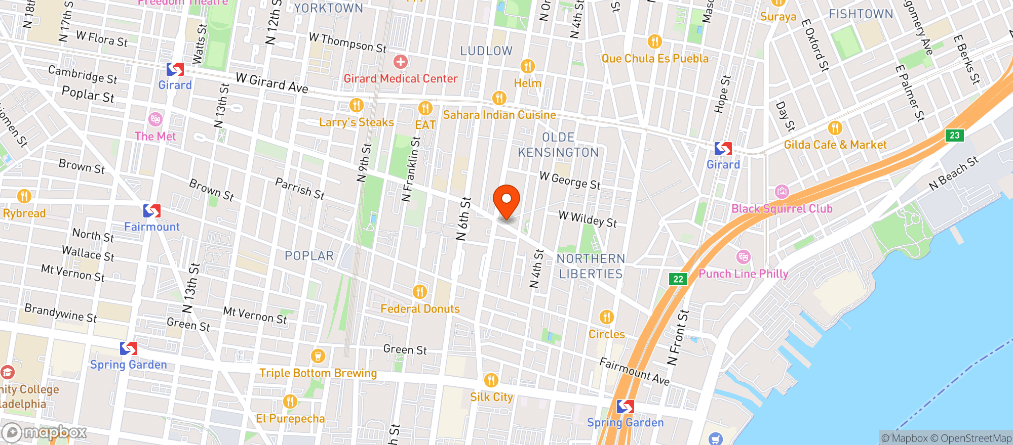 Map showing Bardot