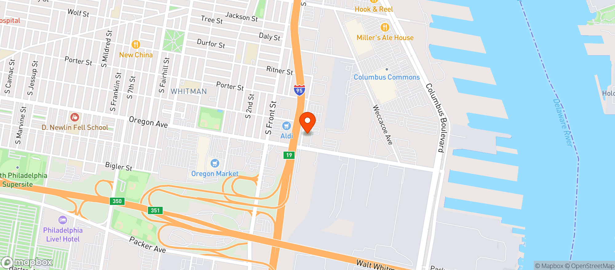 Map showing South Bowl