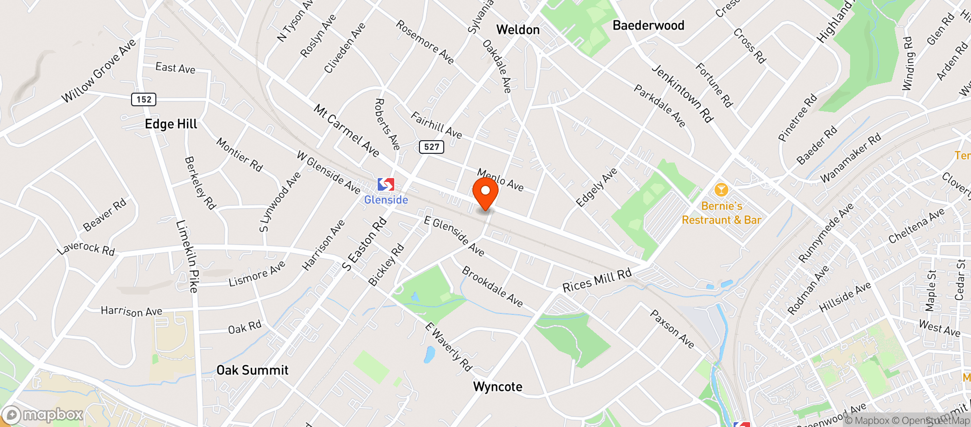 Map showing Giuliano's Deli