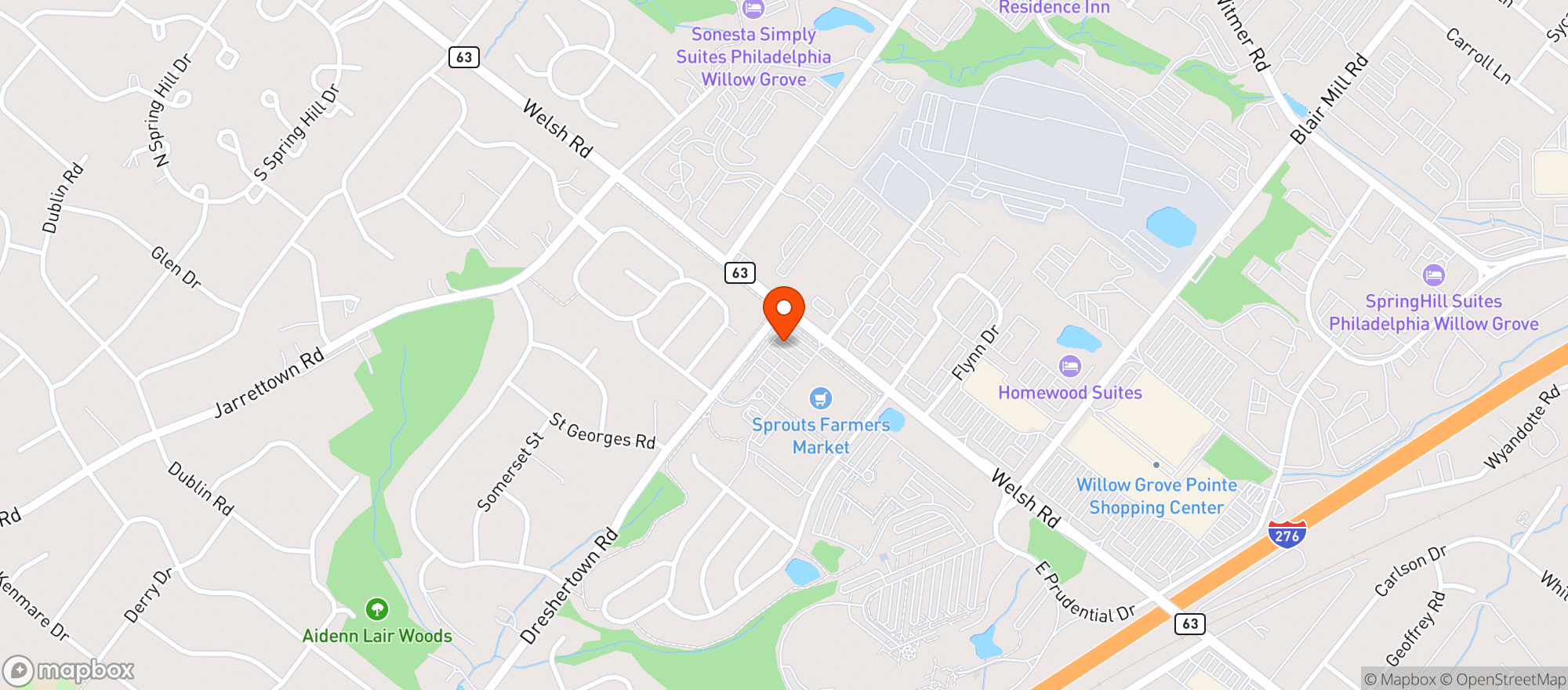 Map showing Sprouts Farmers Market