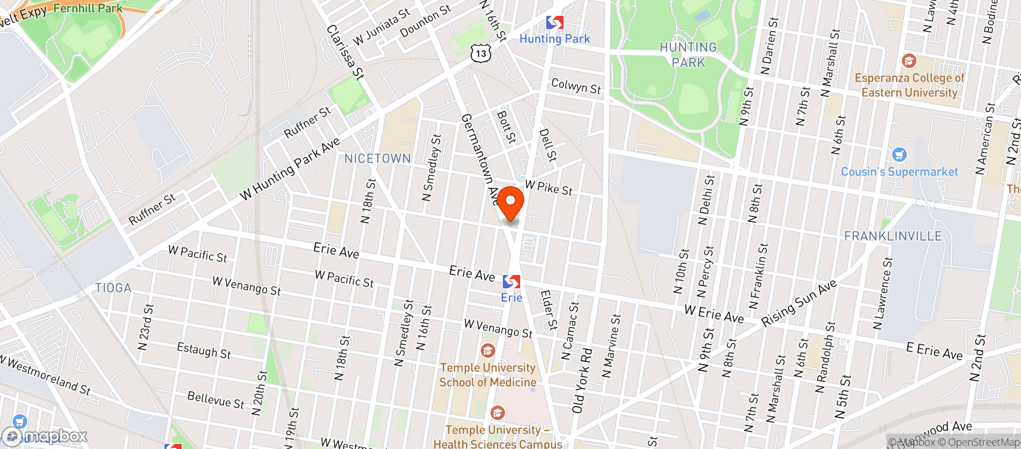 Map showing Lim Deli