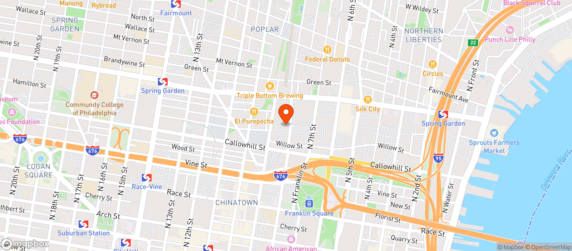 Map showing U BEER DISTRIBUTOR