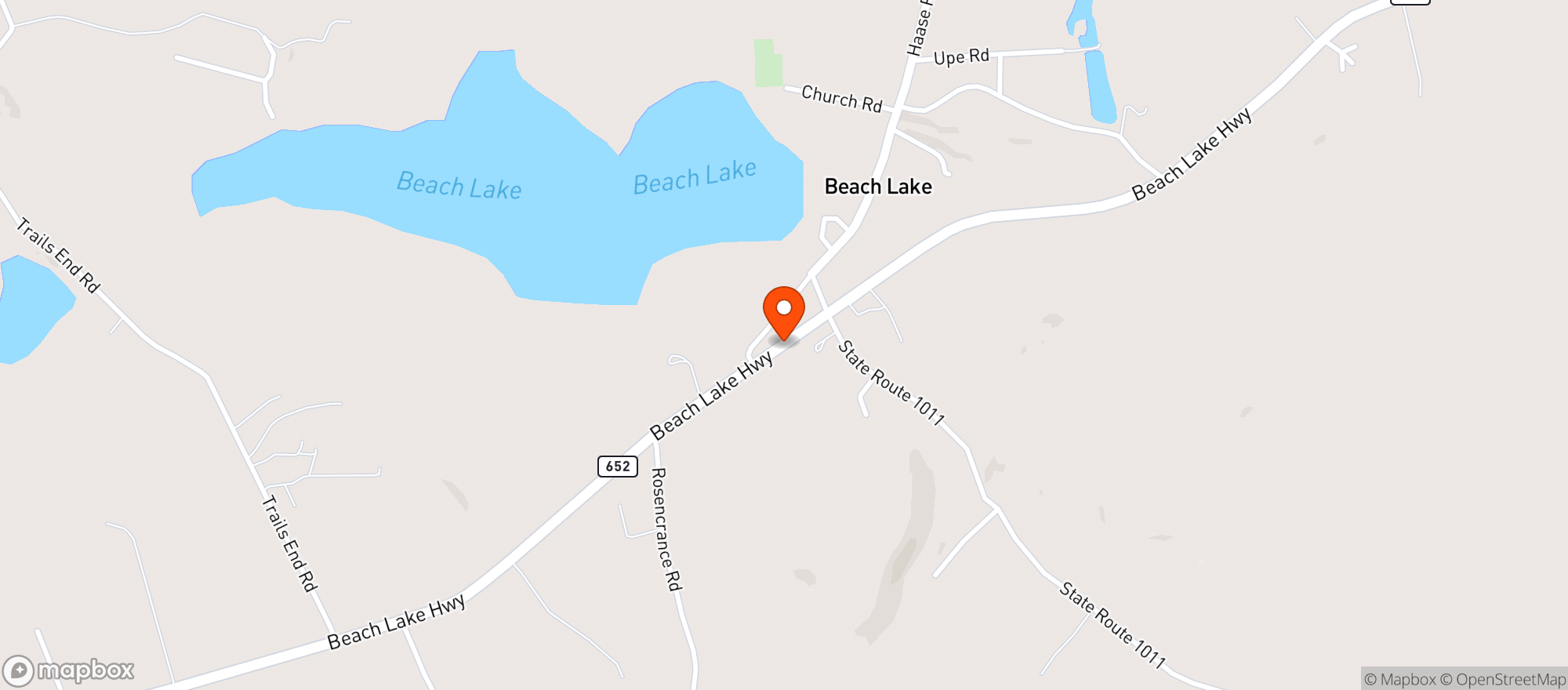 Map showing Browns One Stop