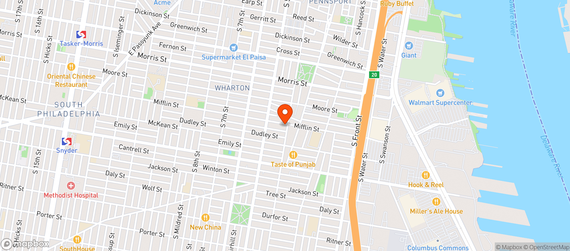 Map showing LoveVape Ucity