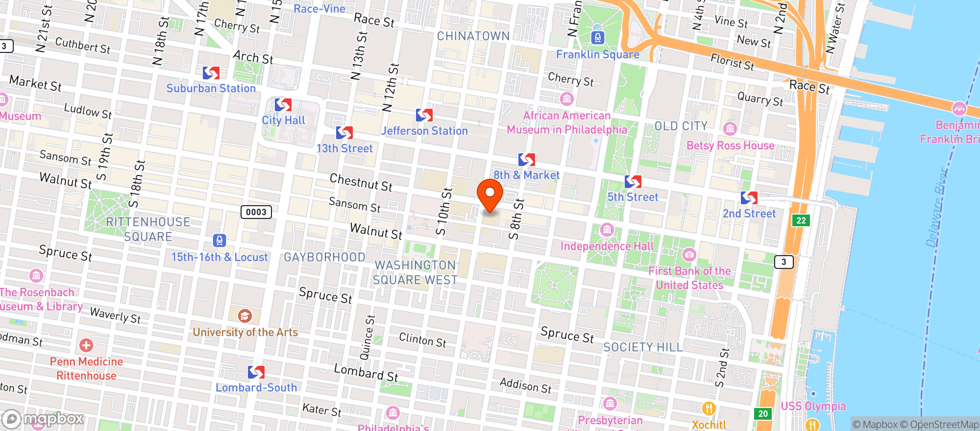 Map showing Dibruno Bros