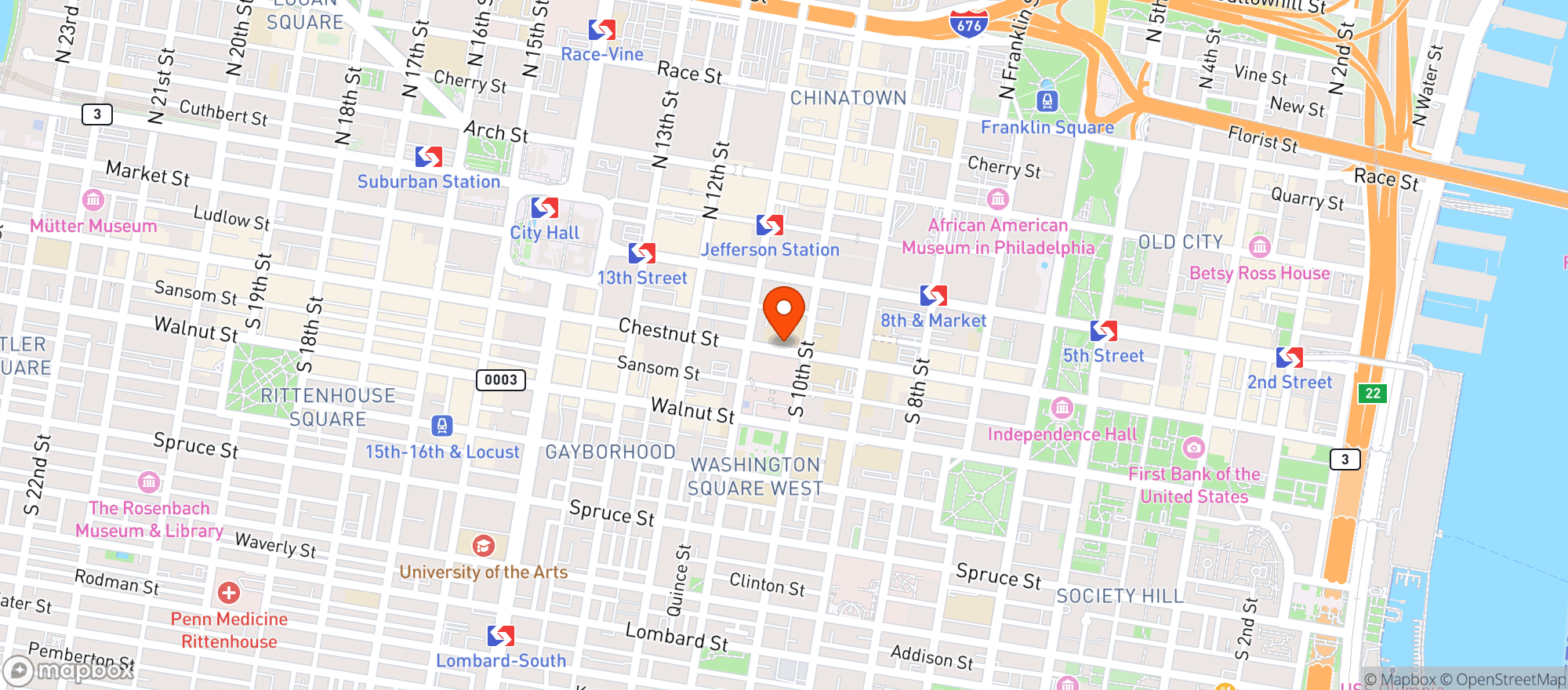 Map showing About Face Skin Care