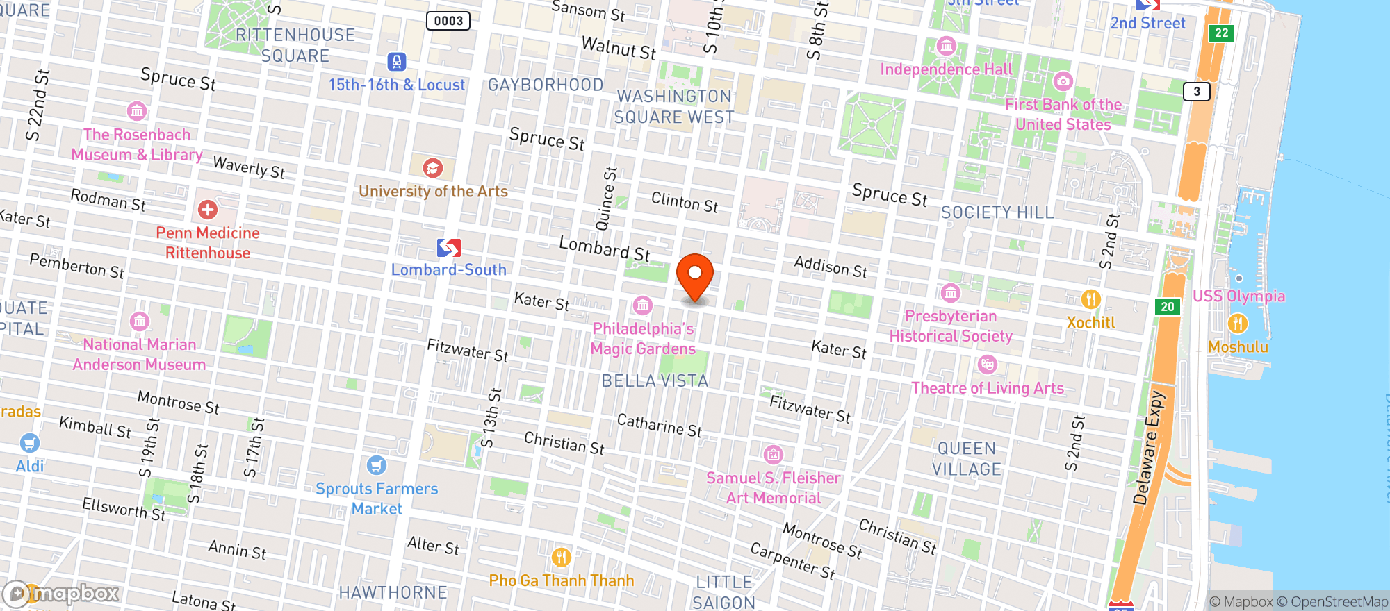 Map showing Whole Foods Market