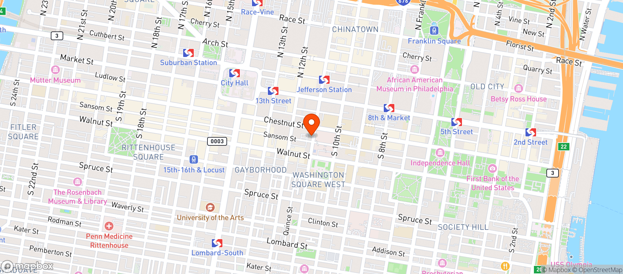 Map showing Top Tomato Bar & Pizza