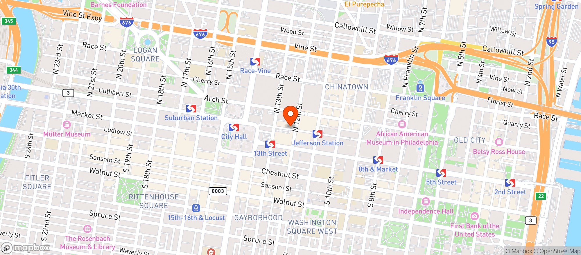 Map showing Maggianos Little Italy