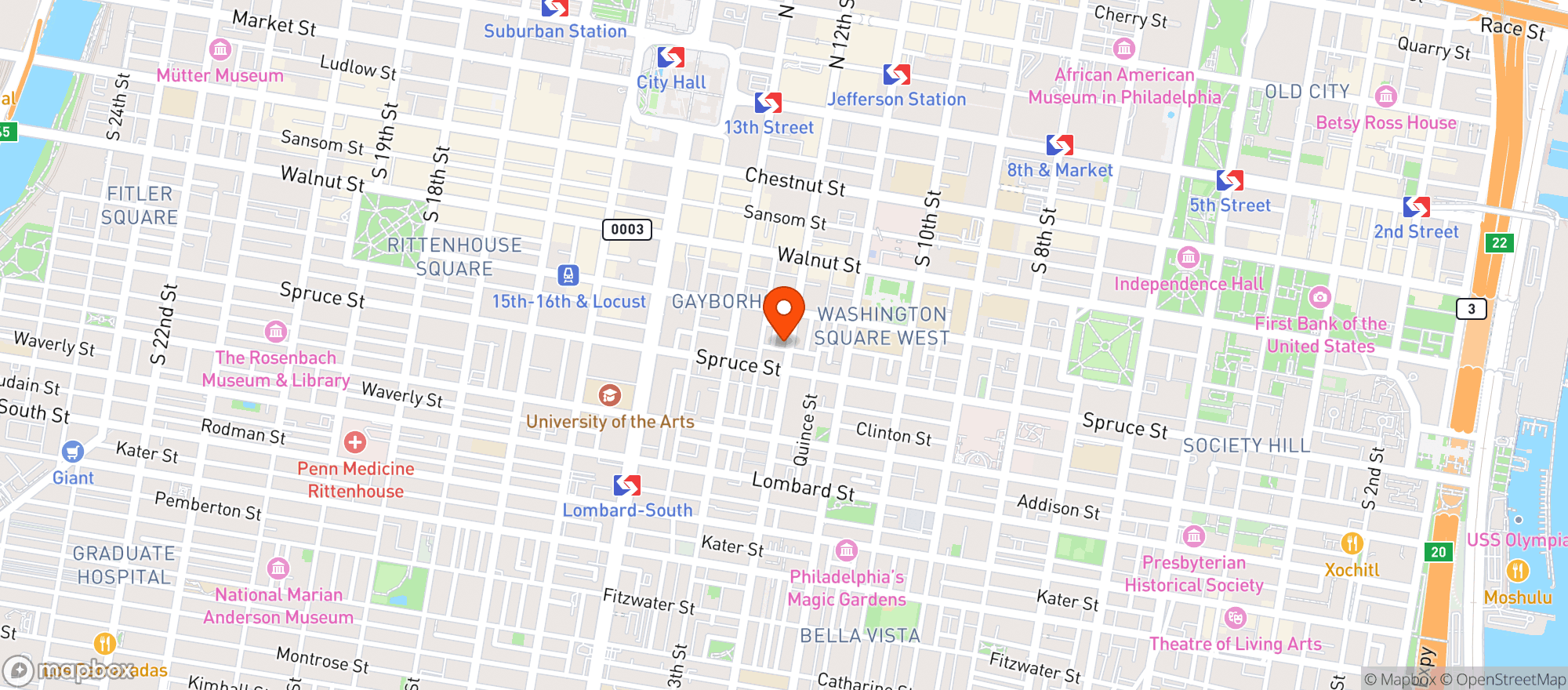 Map showing 254 Bar