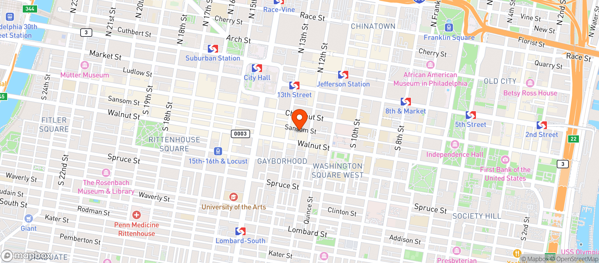Map showing Fergies Pub