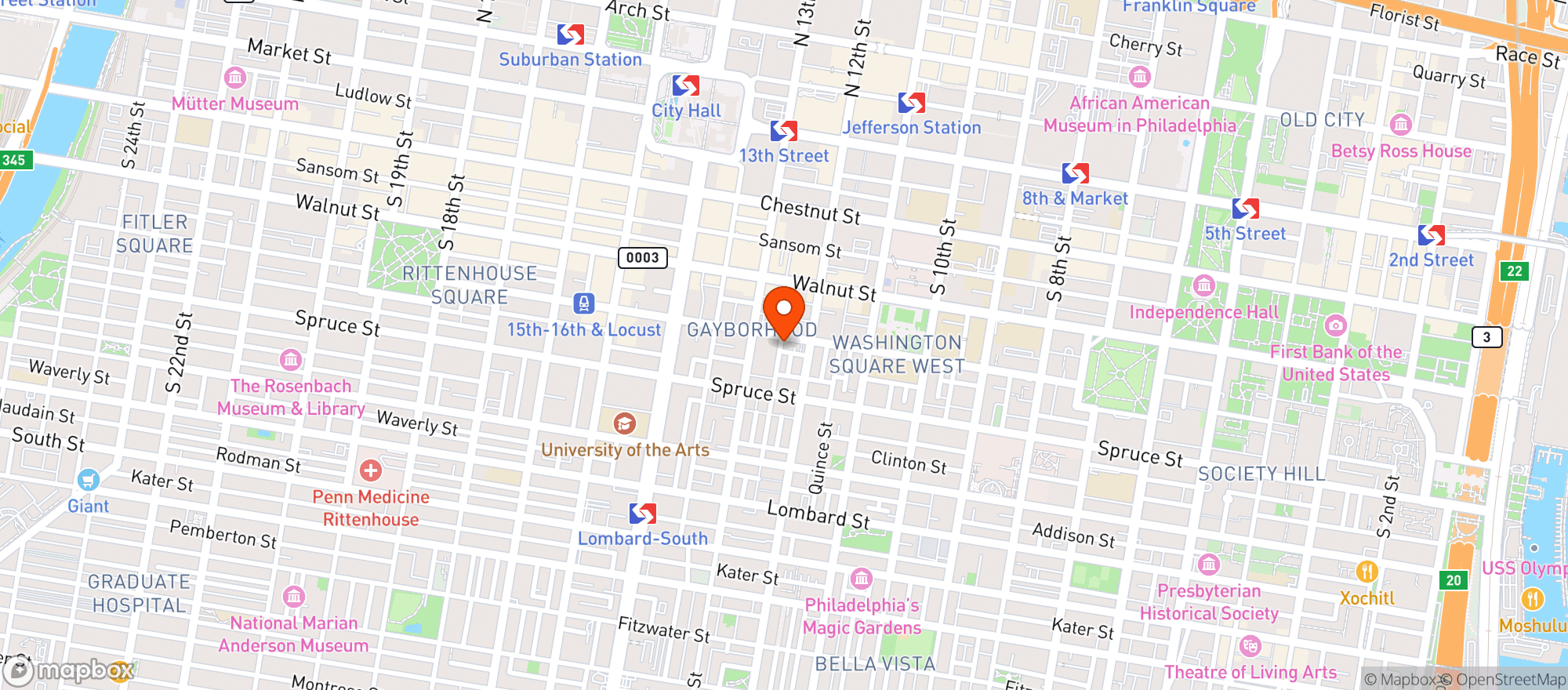 Map showing U Bar